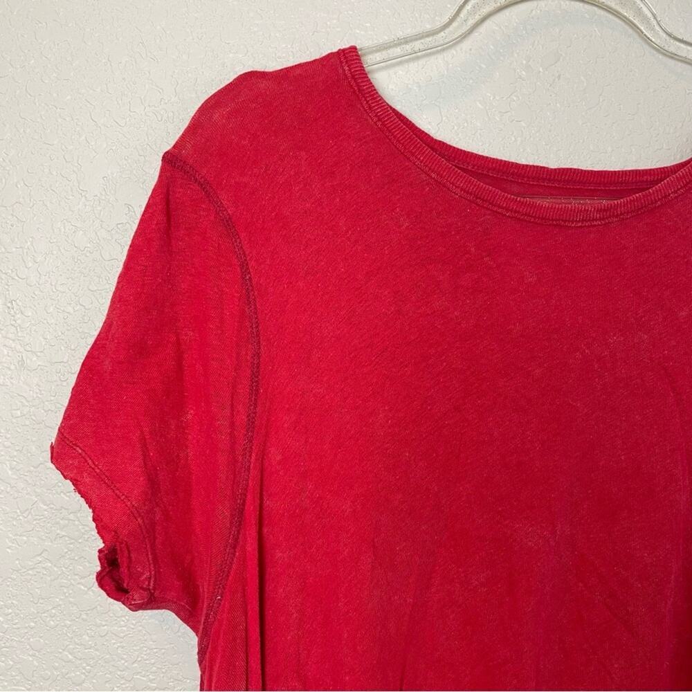 WE THE FREE FREE PEOPLE Flowy Crewneck Red Top Size XS - Picture 2 of 8
